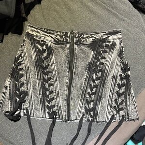 Current Mood Denim Skirt